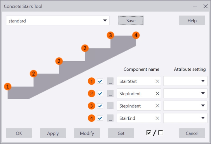 Sub-components for detailing